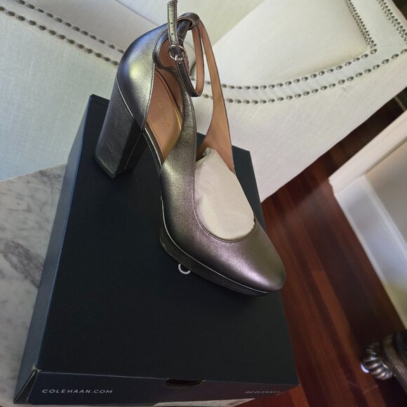 Brand New - COLE HAAN Remi Metallic Platform Pumps Size US 11 - Picture 2 of 12
